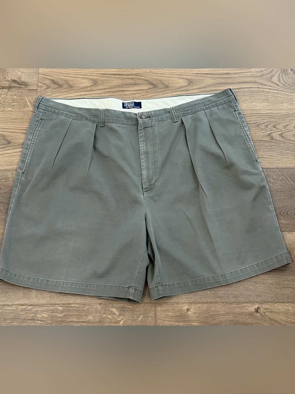 Vintage Polo Ralph Lauren Pleated Shorts Golf Men’s 48 Olive Green